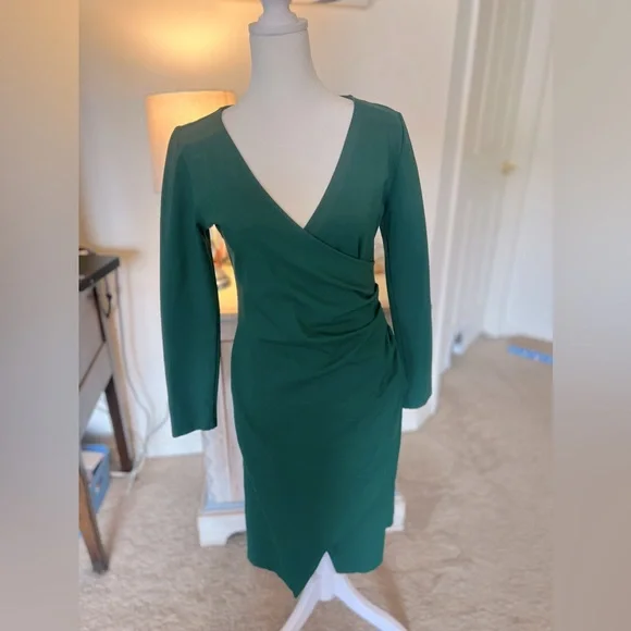 green emerald velvet dress Baltic Born Womens Jerrah Midi Dress | Deep Green